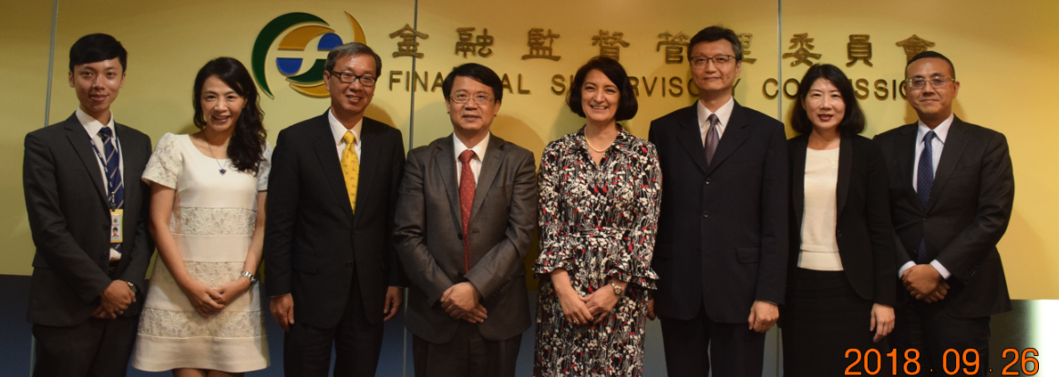 Director Mireya Solís from the Center for East Asia Policy Studies of the Brookings Institution was warmly received by FSC Vice Chairman, Chuang-Chang Chang on September 26, 2018. The two sides exchanged views on international financial situation and Taiwan’s Fintech development, ect.